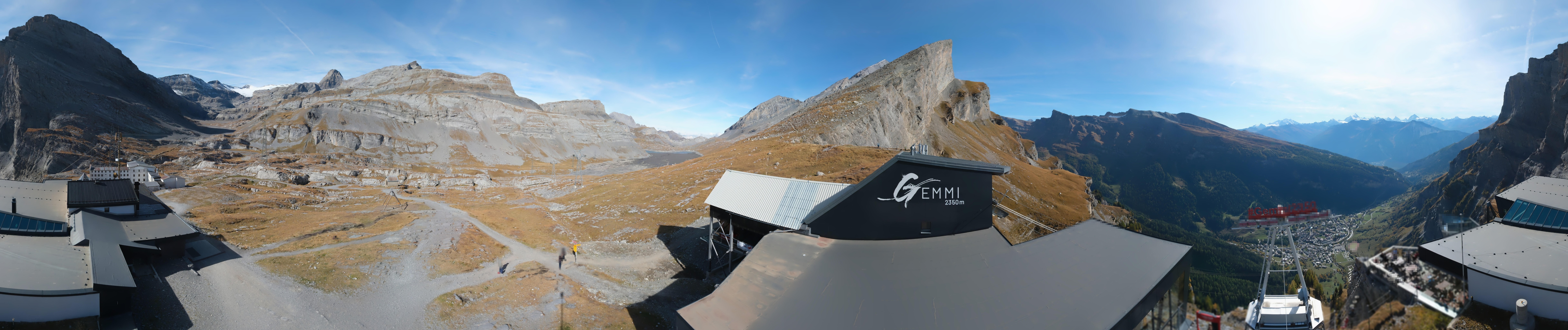 Archived image Webcam Leukerbad: Roundshot Gemmipass