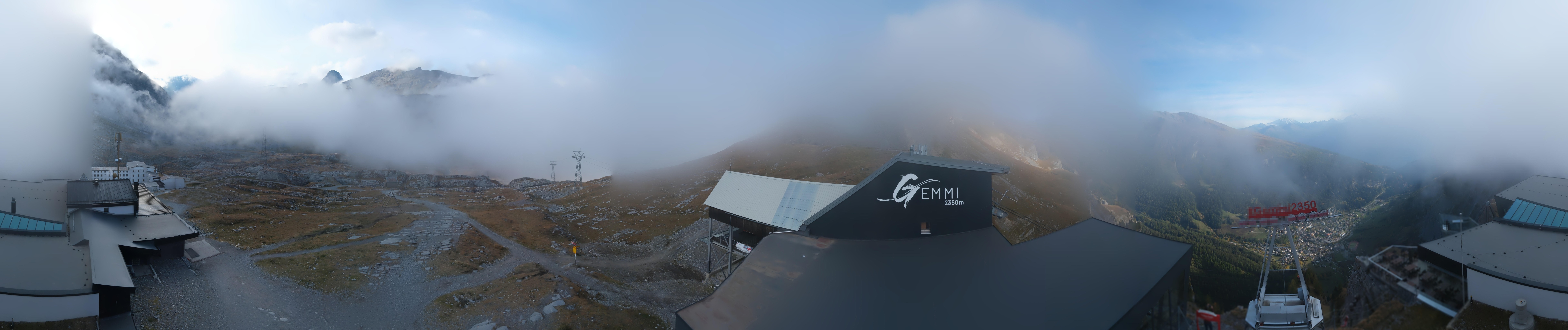 Archived image Webcam Leukerbad: Roundshot Gemmipass