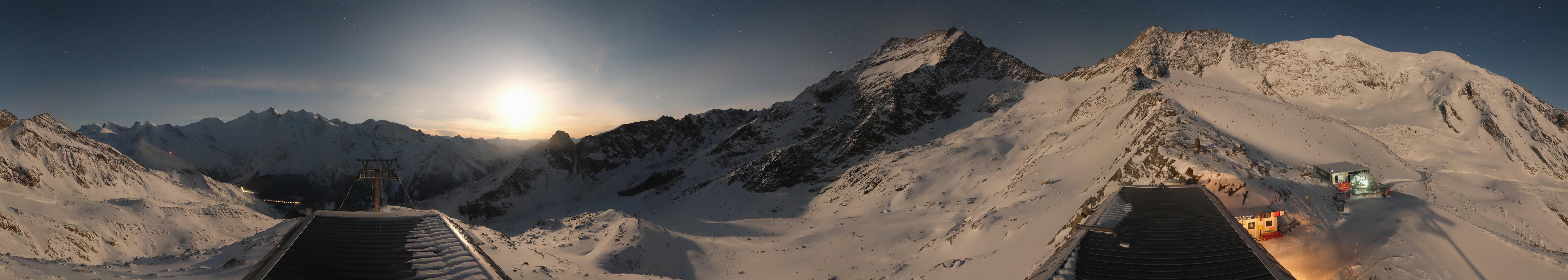 Archived image Webcam Top Station Hohsaas Gondola Saas-Grund