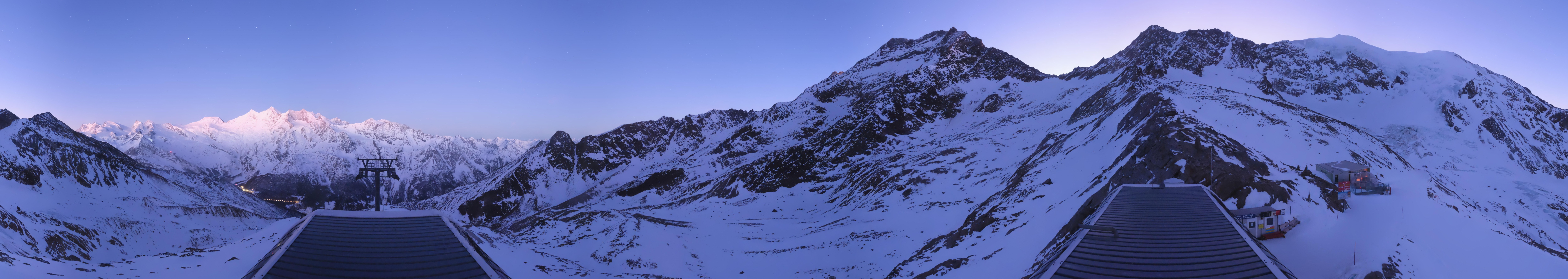 Archived image Webcam Top Station Hohsaas Gondola Saas-Grund