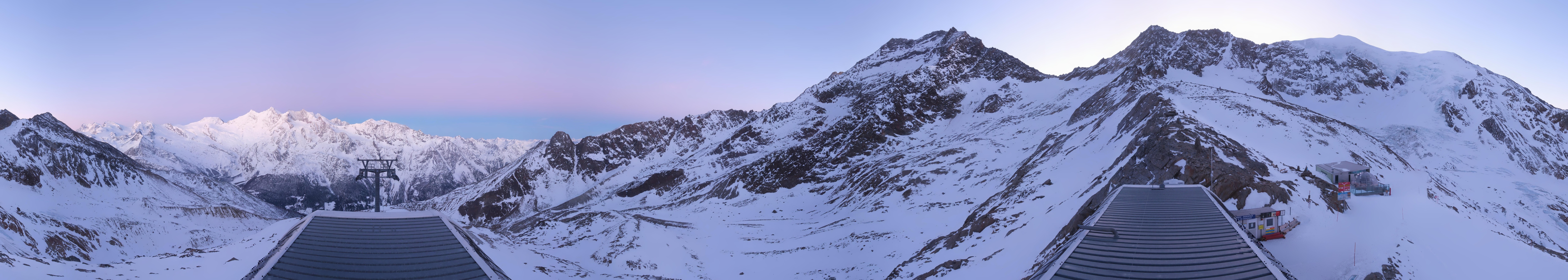 Archived image Webcam Top Station Hohsaas Gondola Saas-Grund