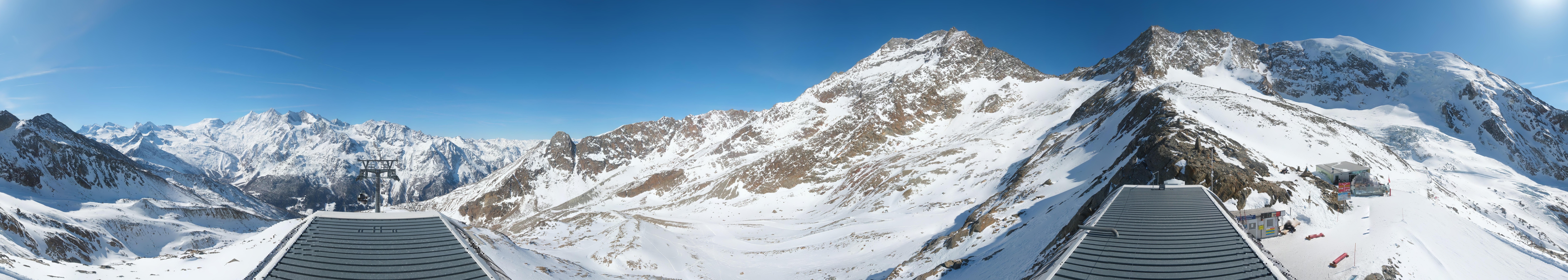 Archived image Webcam Top Station Hohsaas Gondola Saas-Grund