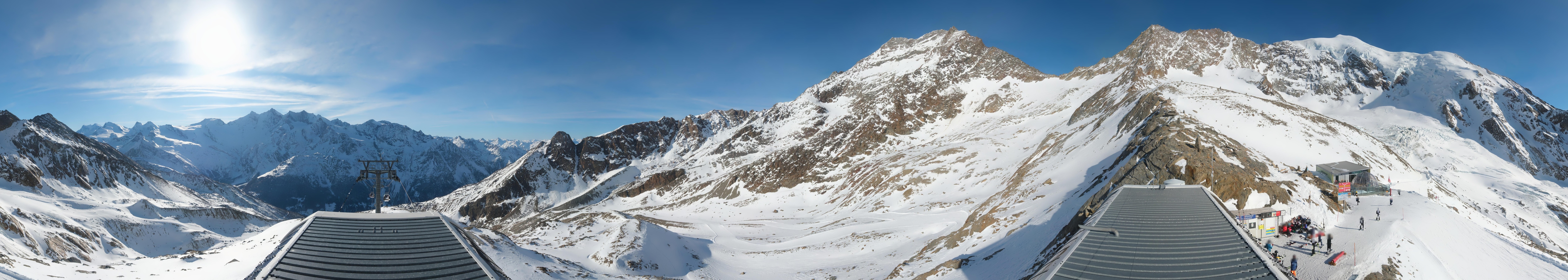 Archived image Webcam Top Station Hohsaas Gondola Saas-Grund