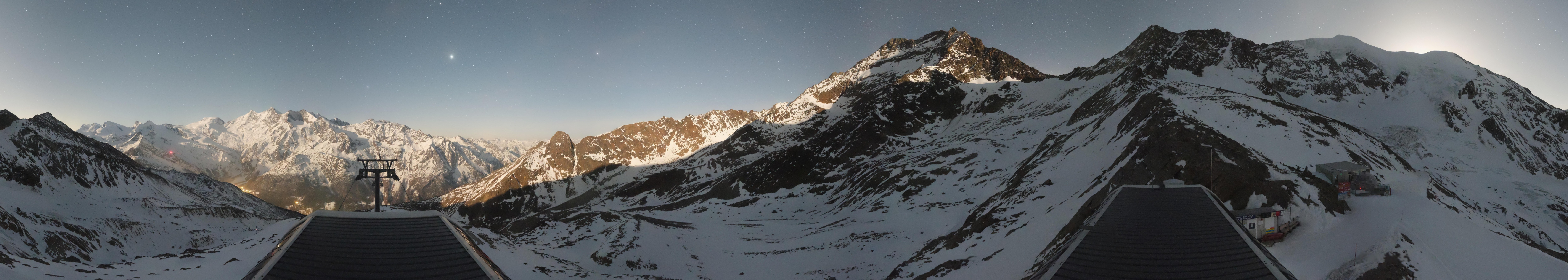 Archiv Foto Webcam Bergstation Hohsaas Saas-Grund