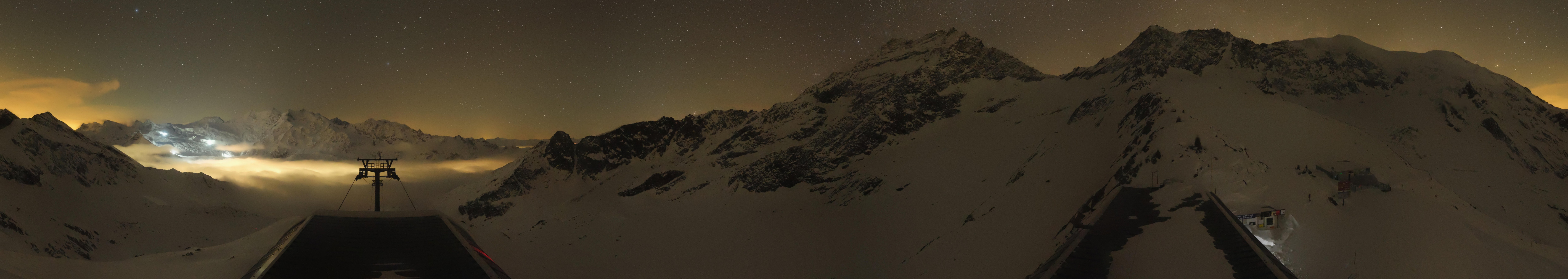 Archived image Webcam Top Station Hohsaas Gondola Saas-Grund