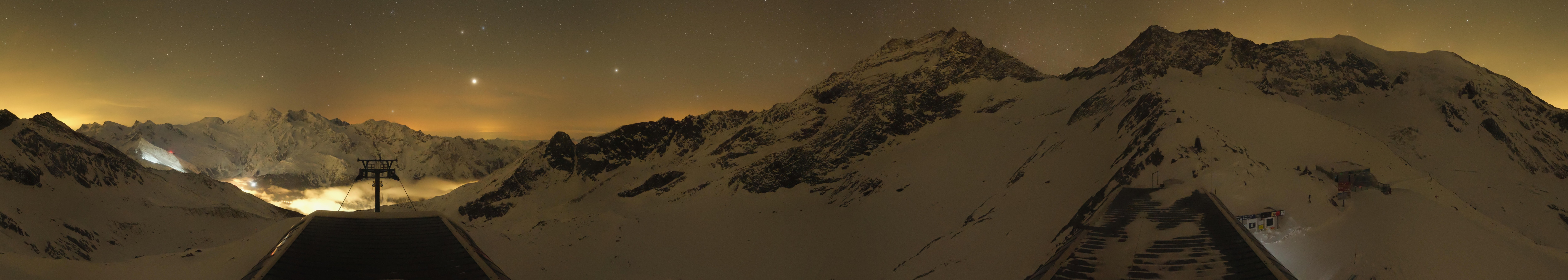 Archived image Webcam Top Station Hohsaas Gondola Saas-Grund