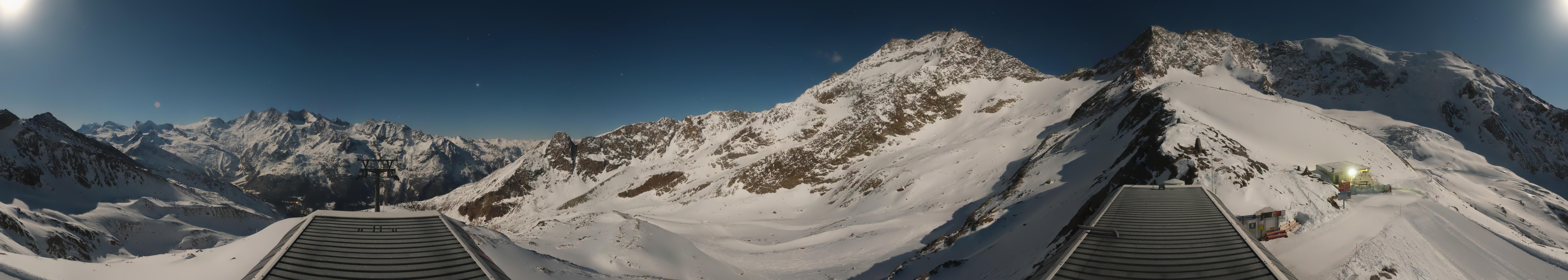 Archived image Webcam Top Station Hohsaas Gondola Saas-Grund