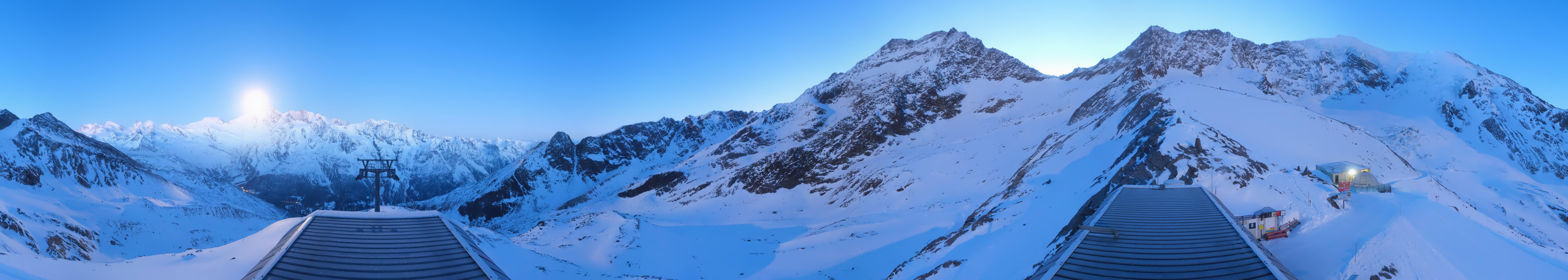 Archived image Webcam Top Station Hohsaas Gondola Saas-Grund