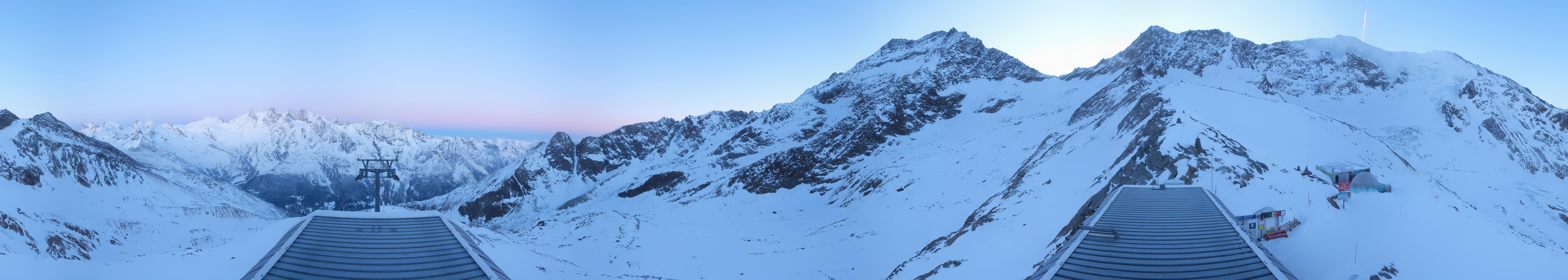 Archived image Webcam Top Station Hohsaas Gondola Saas-Grund