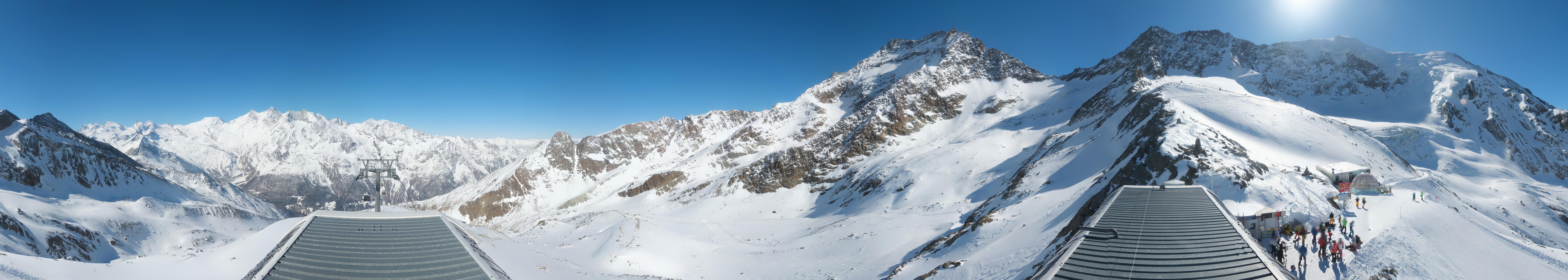 Archived image Webcam Top Station Hohsaas Gondola Saas-Grund