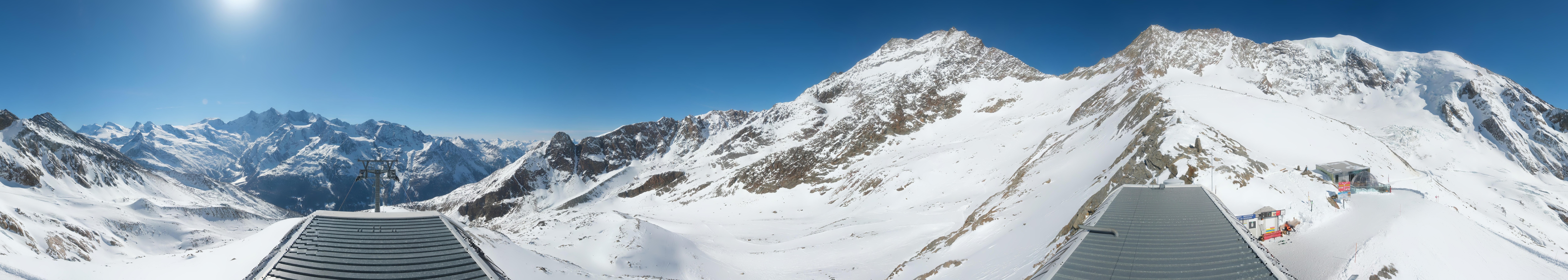 Archived image Webcam Top Station Hohsaas Gondola Saas-Grund
