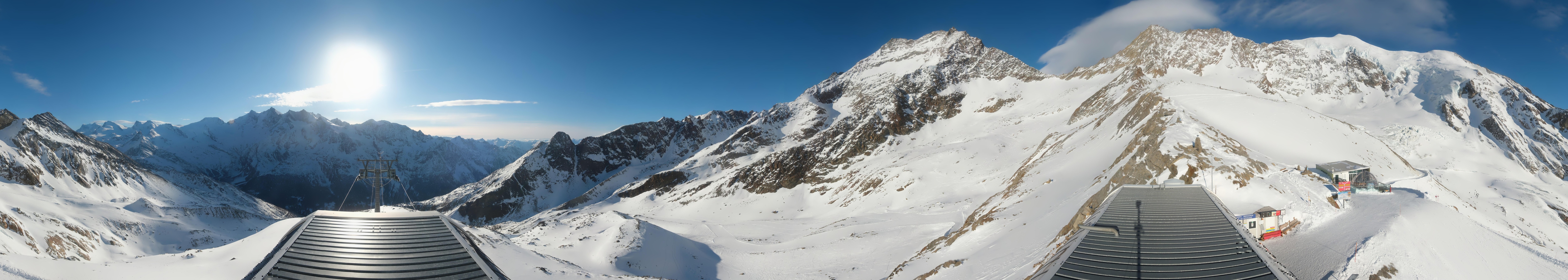 Archived image Webcam Top Station Hohsaas Gondola Saas-Grund