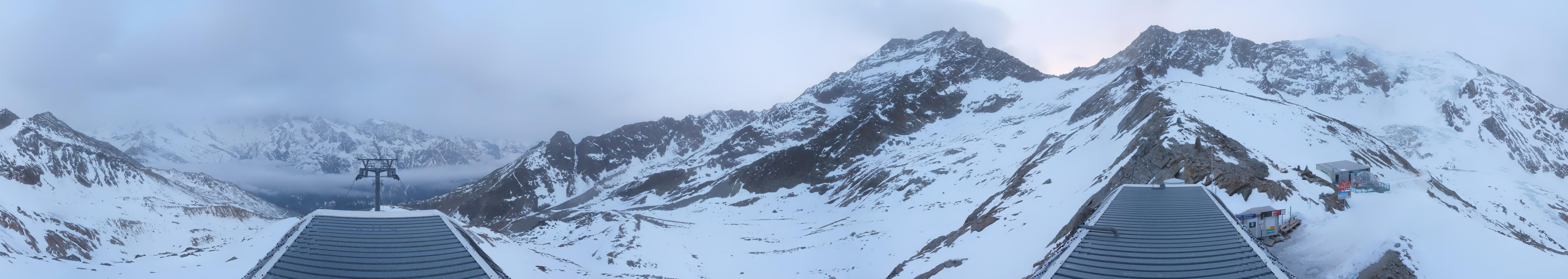 Archived image Webcam Top Station Hohsaas Gondola Saas-Grund