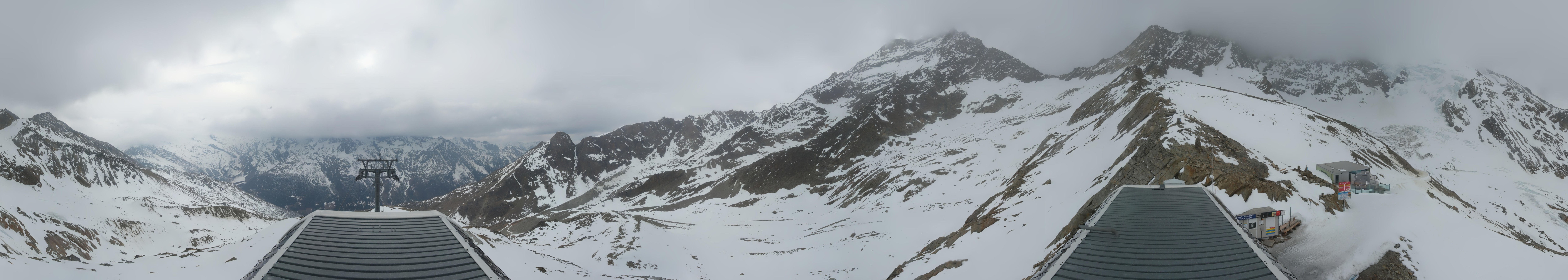 Archived image Webcam Top Station Hohsaas Gondola Saas-Grund