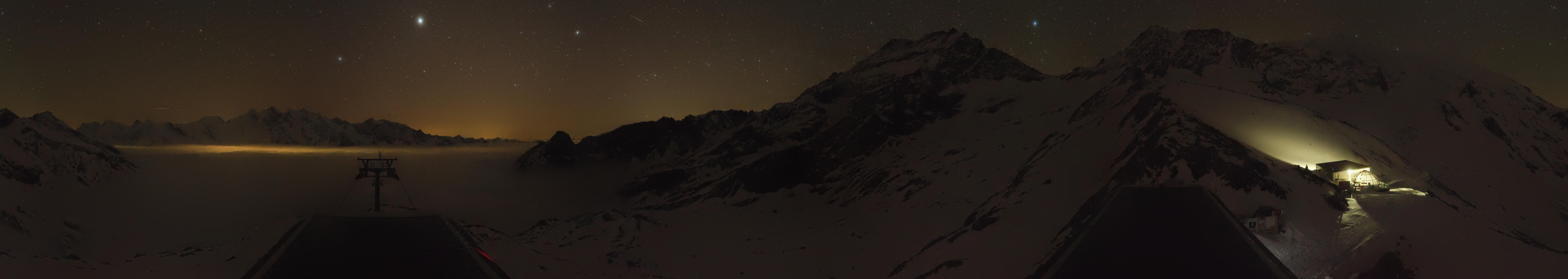 Archived image Webcam Top Station Hohsaas Gondola Saas-Grund