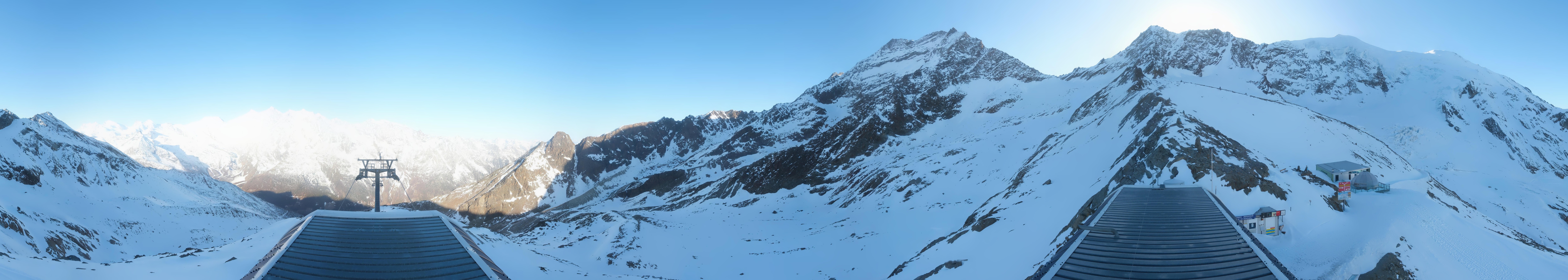 Archived image Webcam Top Station Hohsaas Gondola Saas-Grund