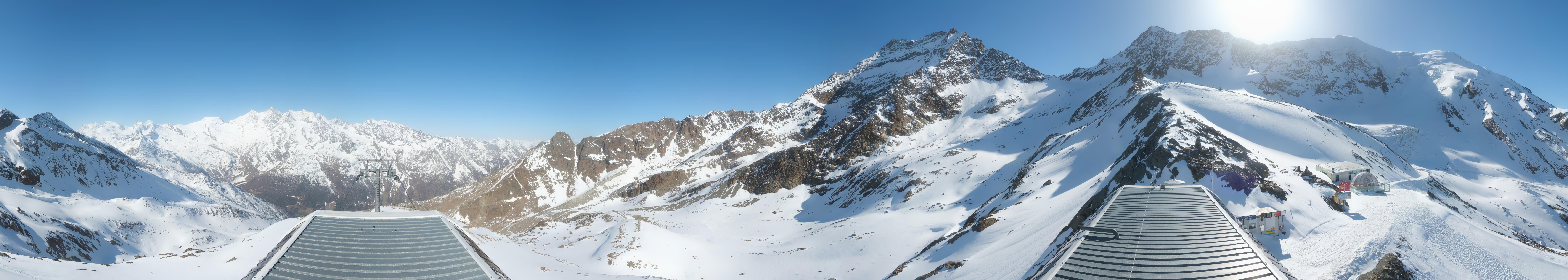 Archived image Webcam Top Station Hohsaas Gondola Saas-Grund