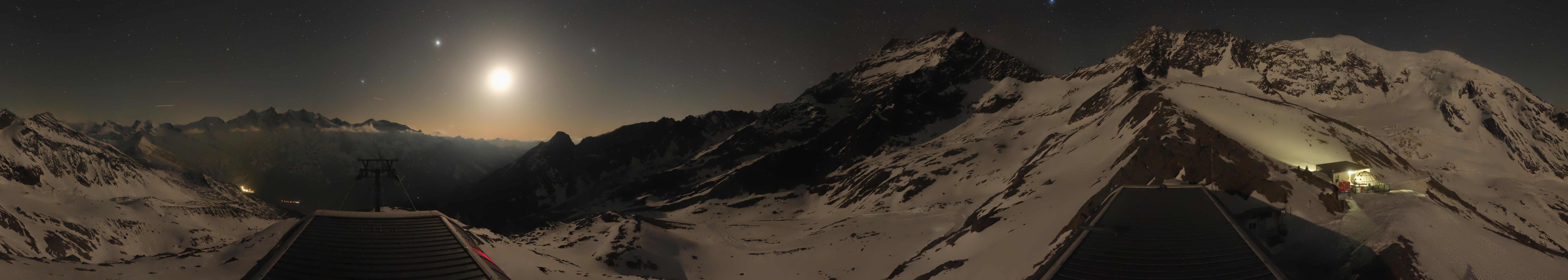 Archived image Webcam Top Station Hohsaas Gondola Saas-Grund