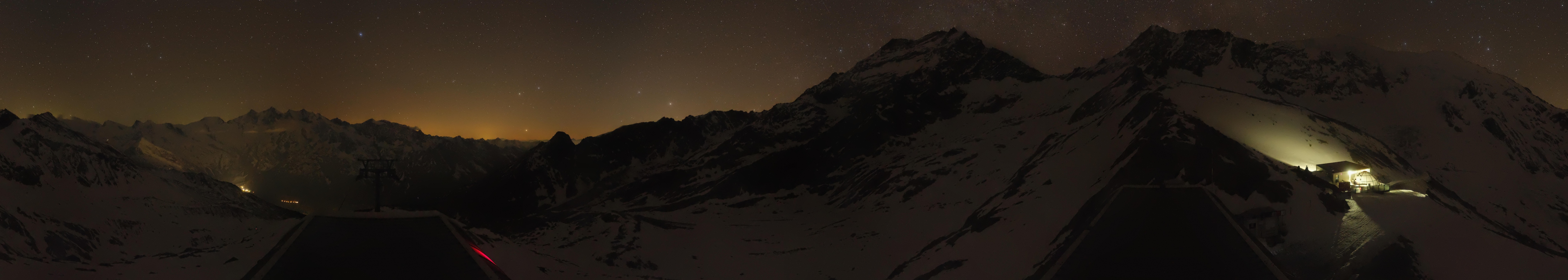 Archived image Webcam Top Station Hohsaas Gondola Saas-Grund