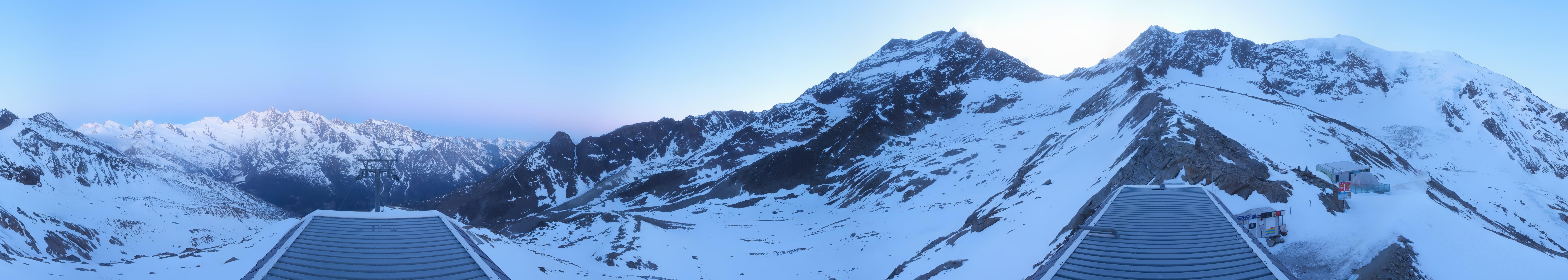 Archived image Webcam Top Station Hohsaas Gondola Saas-Grund