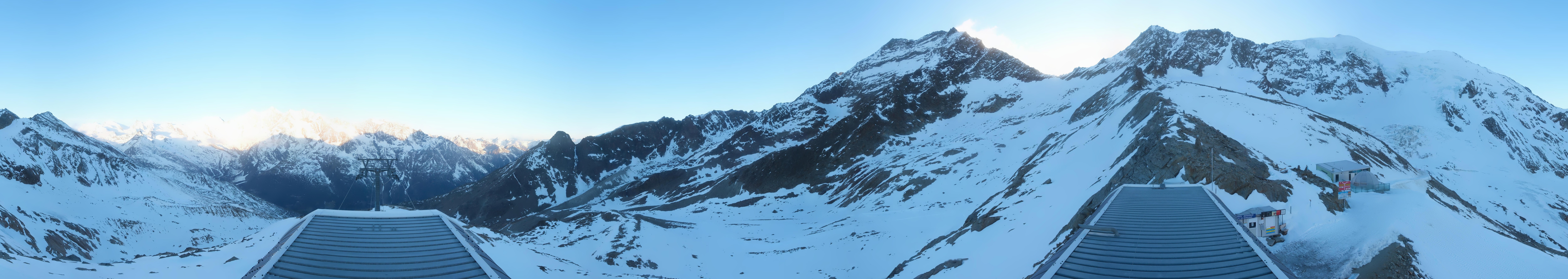 Archived image Webcam Top Station Hohsaas Gondola Saas-Grund