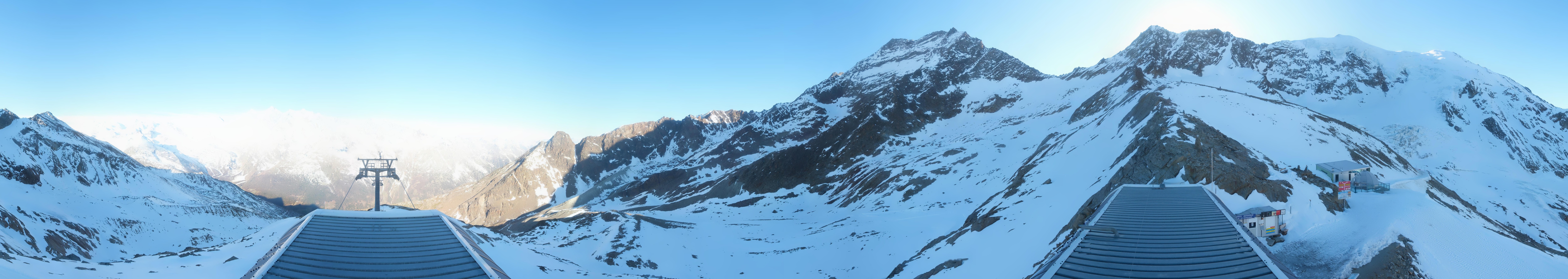 Archived image Webcam Top Station Hohsaas Gondola Saas-Grund