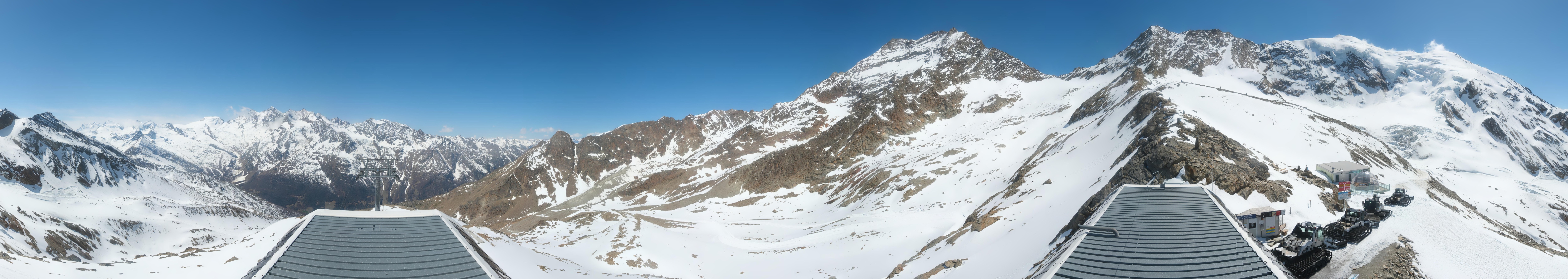 Archived image Webcam Top Station Hohsaas Gondola Saas-Grund