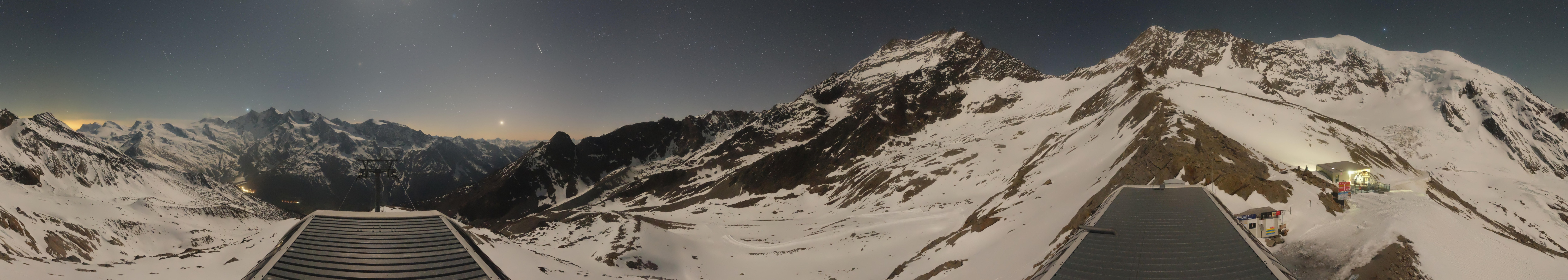 Archived image Webcam Top Station Hohsaas Gondola Saas-Grund