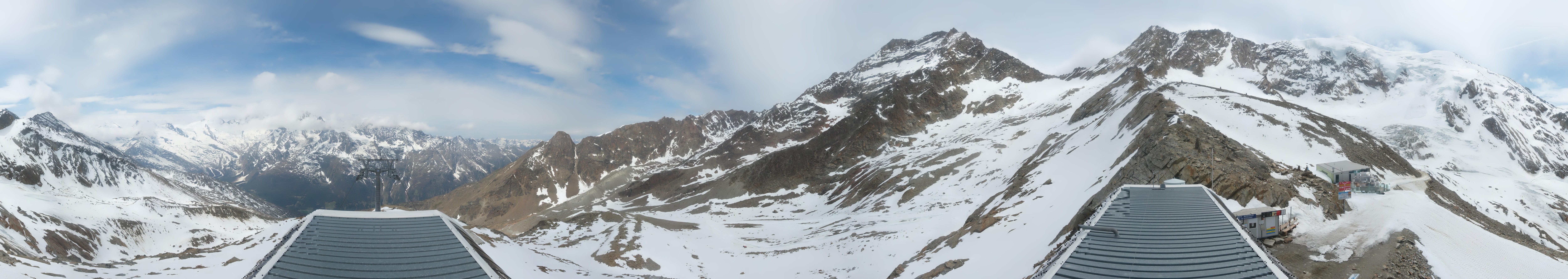 Archived image Webcam Top Station Hohsaas Gondola Saas-Grund
