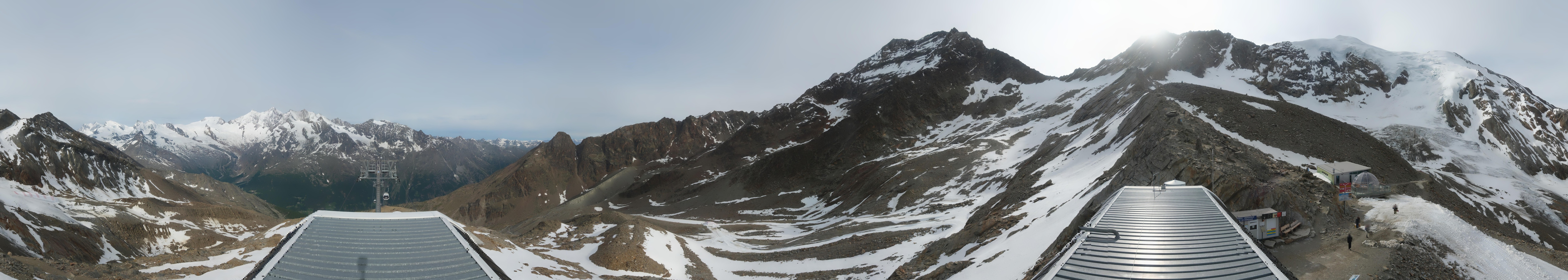Archived image Webcam Top Station Hohsaas Gondola Saas-Grund