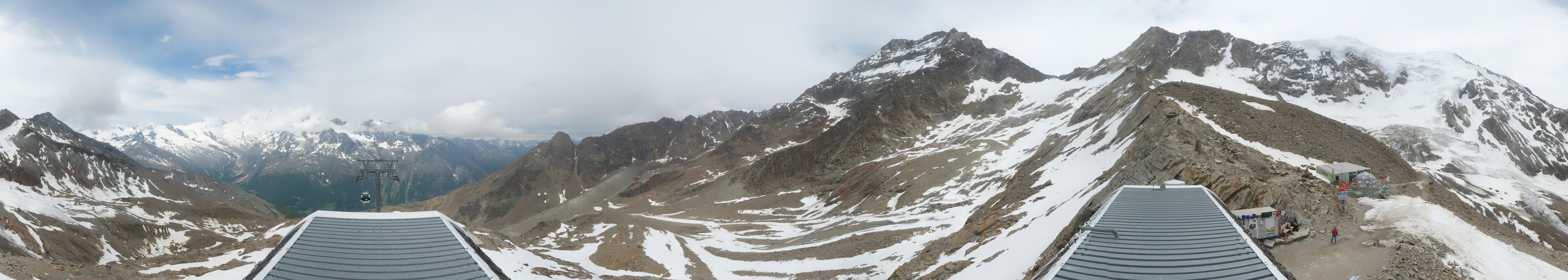 Archived image Webcam Top Station Hohsaas Gondola Saas-Grund