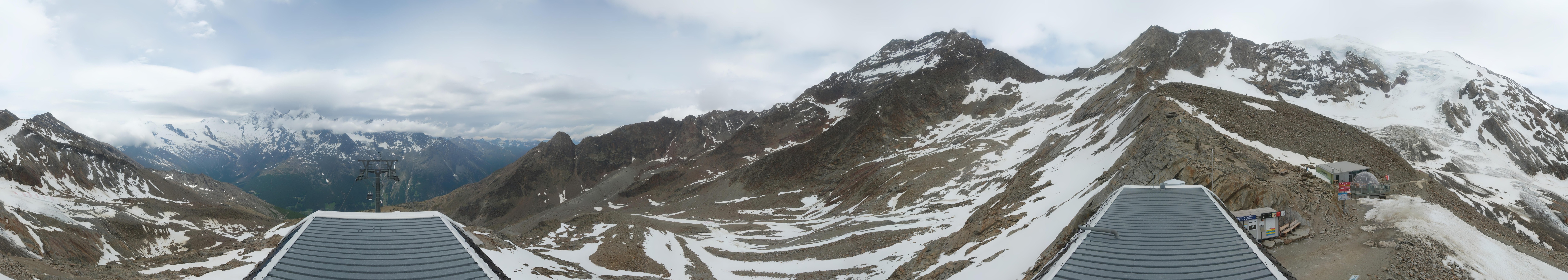 Archived image Webcam Top Station Hohsaas Gondola Saas-Grund
