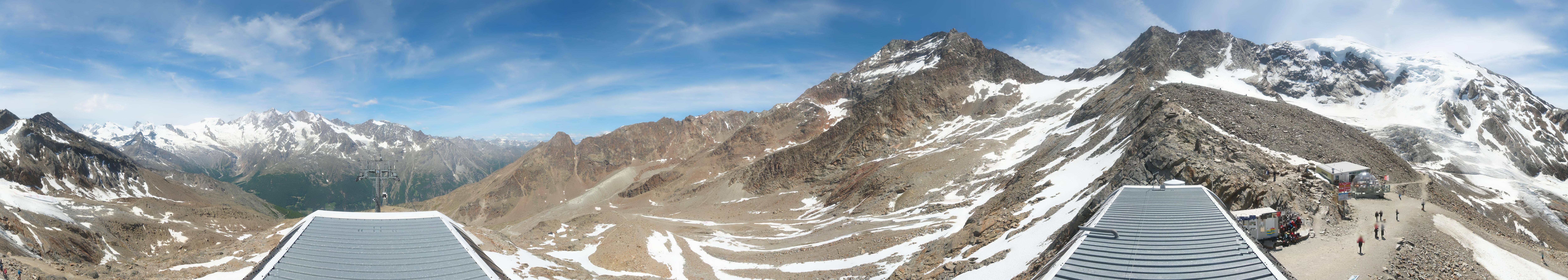 Archived image Webcam Top Station Hohsaas Gondola Saas-Grund