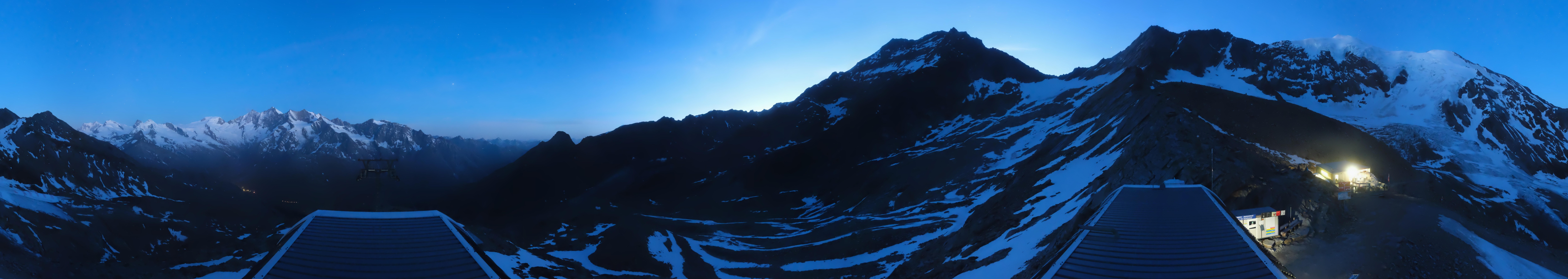 Archived image Webcam Top Station Hohsaas Gondola Saas-Grund