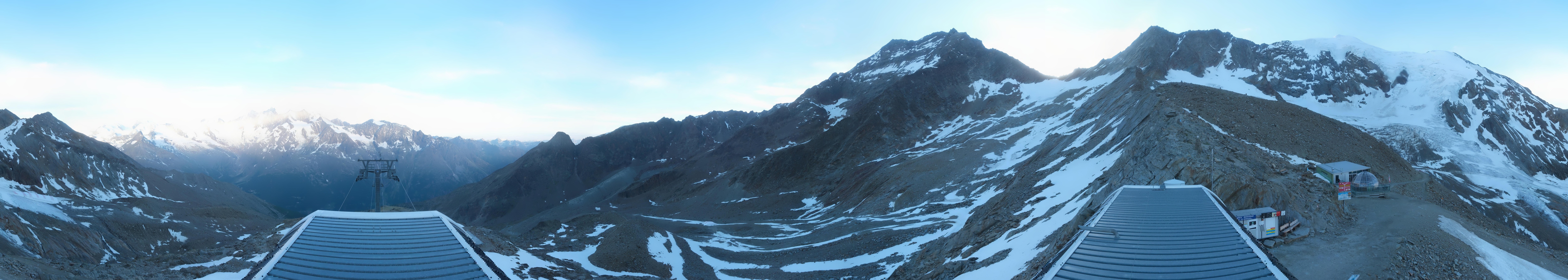 Archived image Webcam Top Station Hohsaas Gondola Saas-Grund