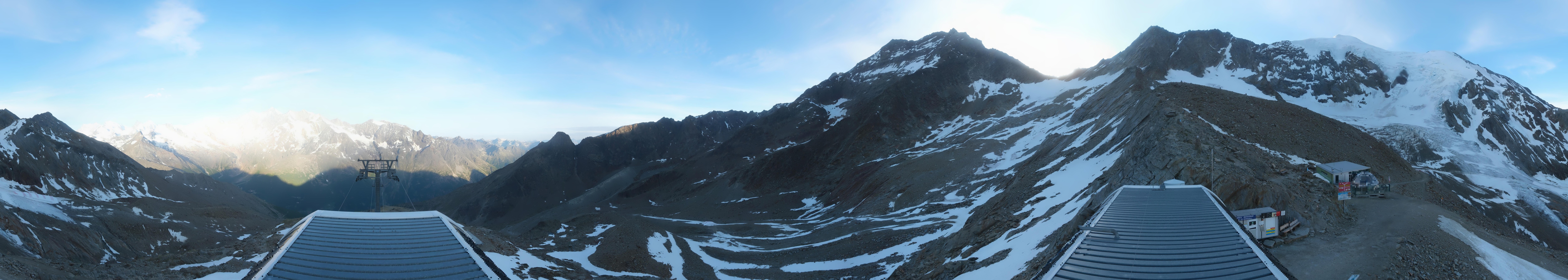 Archived image Webcam Top Station Hohsaas Gondola Saas-Grund
