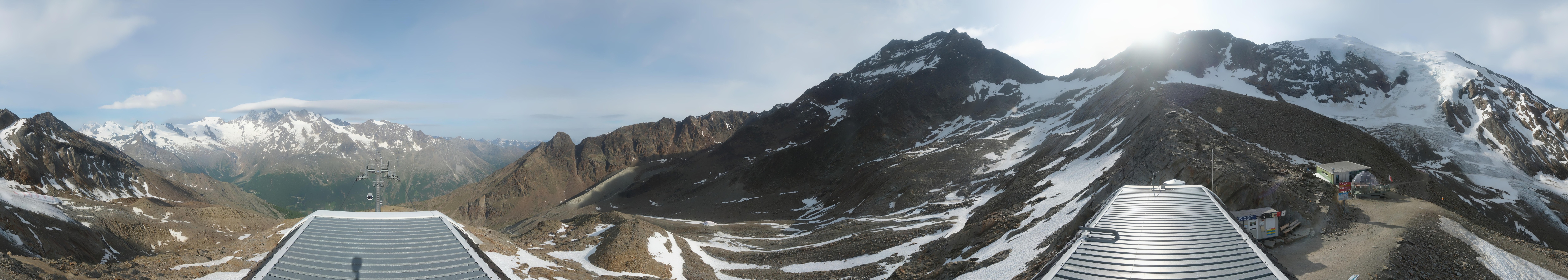 Archived image Webcam Top Station Hohsaas Gondola Saas-Grund