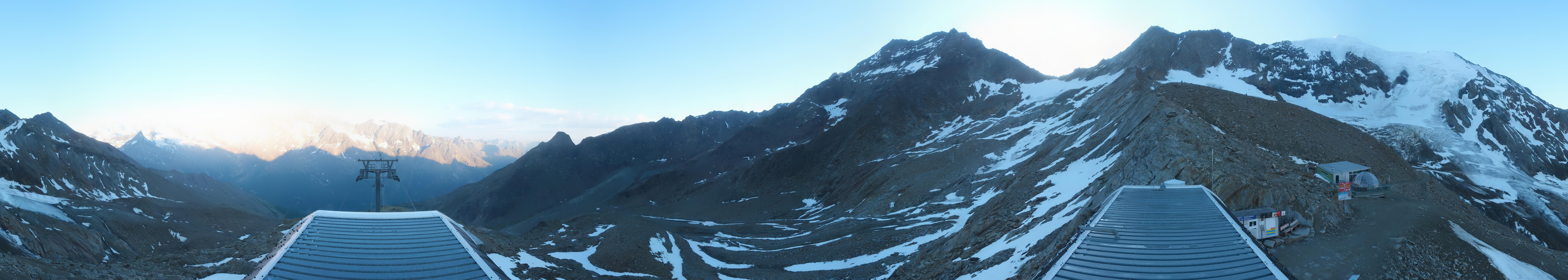 Archived image Webcam Top Station Hohsaas Gondola Saas-Grund