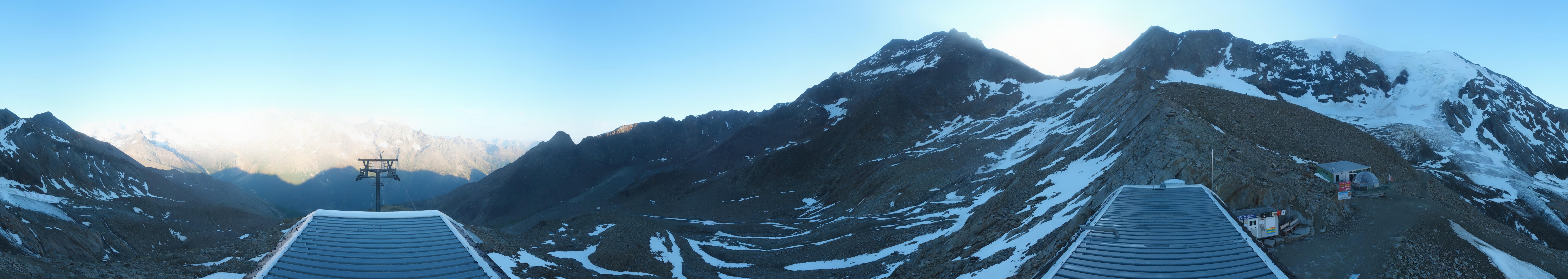 Archived image Webcam Top Station Hohsaas Gondola Saas-Grund