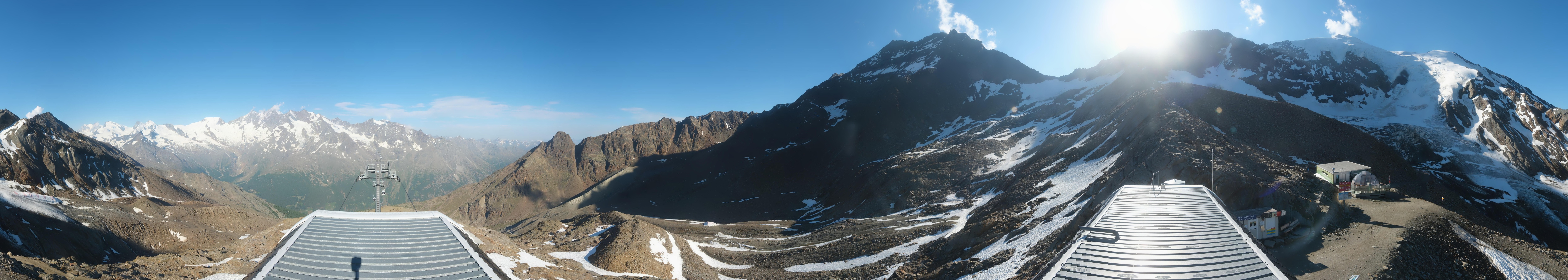 Archived image Webcam Top Station Hohsaas Gondola Saas-Grund