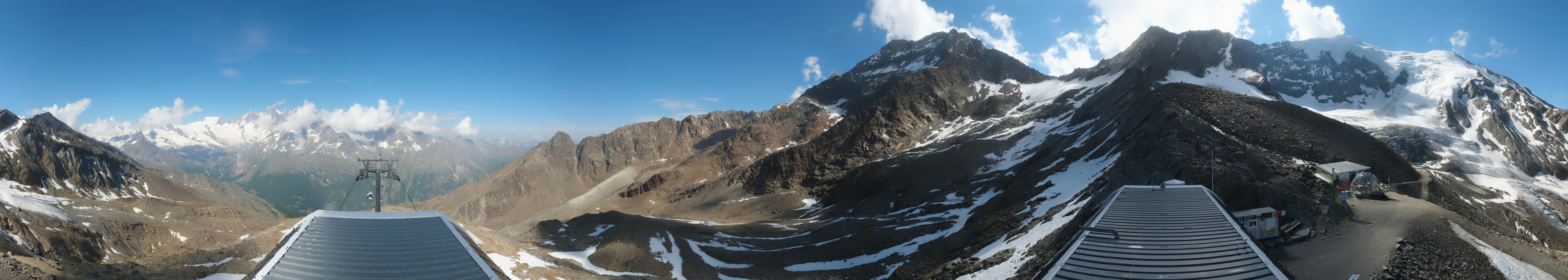 Archived image Webcam Top Station Hohsaas Gondola Saas-Grund