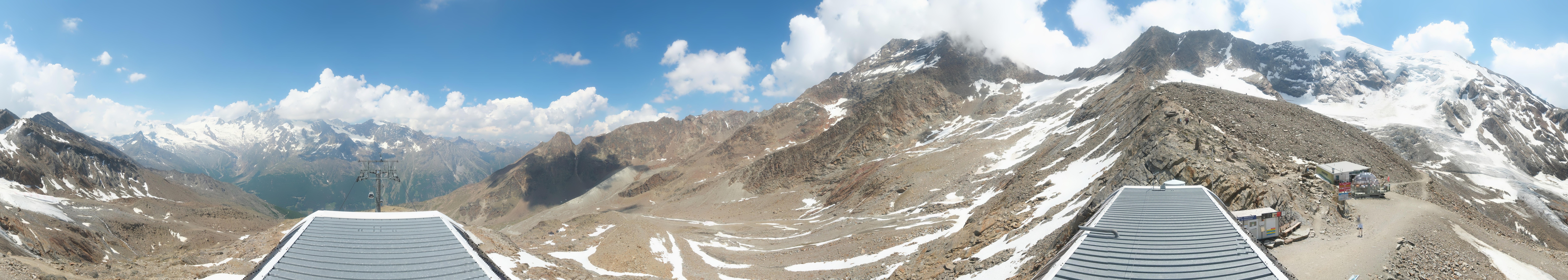 Archived image Webcam Top Station Hohsaas Gondola Saas-Grund