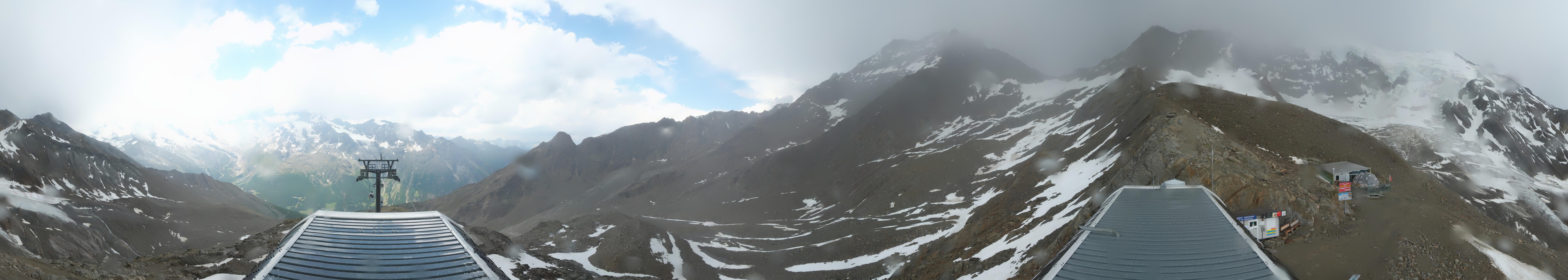 Archived image Webcam Top Station Hohsaas Gondola Saas-Grund
