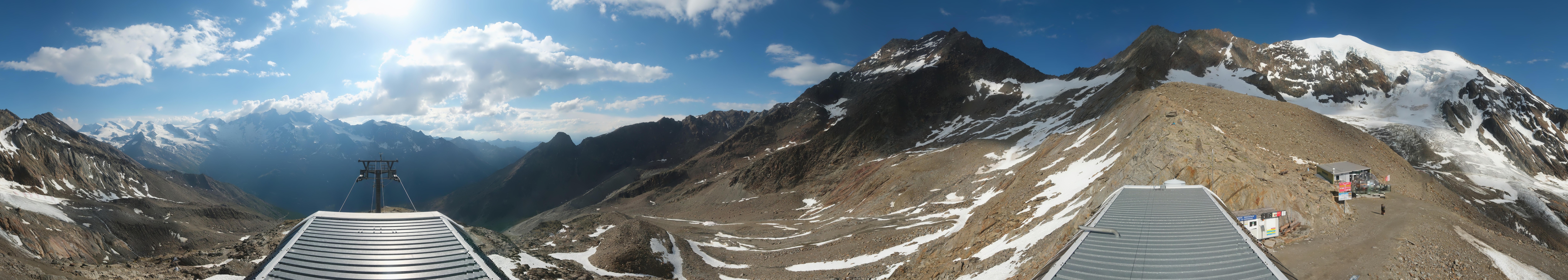 Archived image Webcam Top Station Hohsaas Gondola Saas-Grund