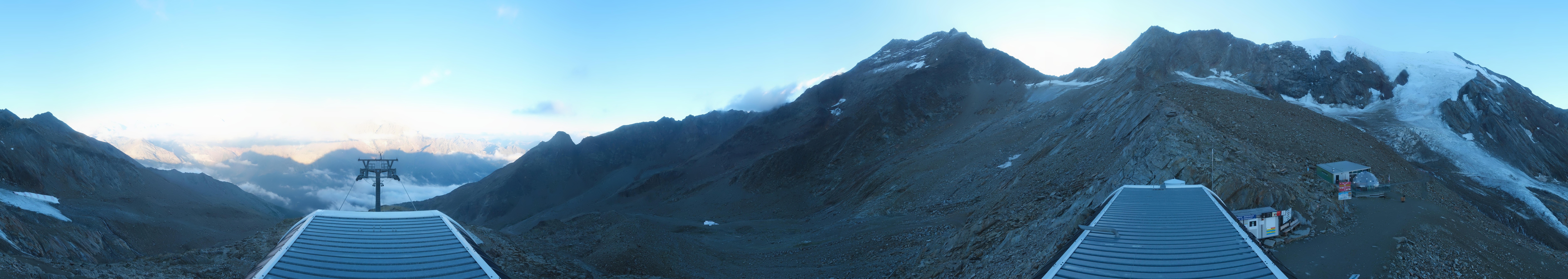 Archived image Webcam Top Station Hohsaas Gondola Saas-Grund