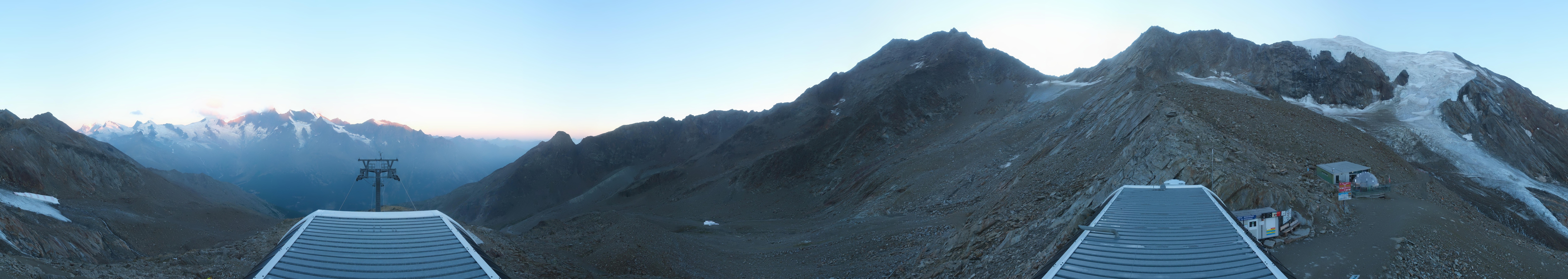 Archived image Webcam Top Station Hohsaas Gondola Saas-Grund