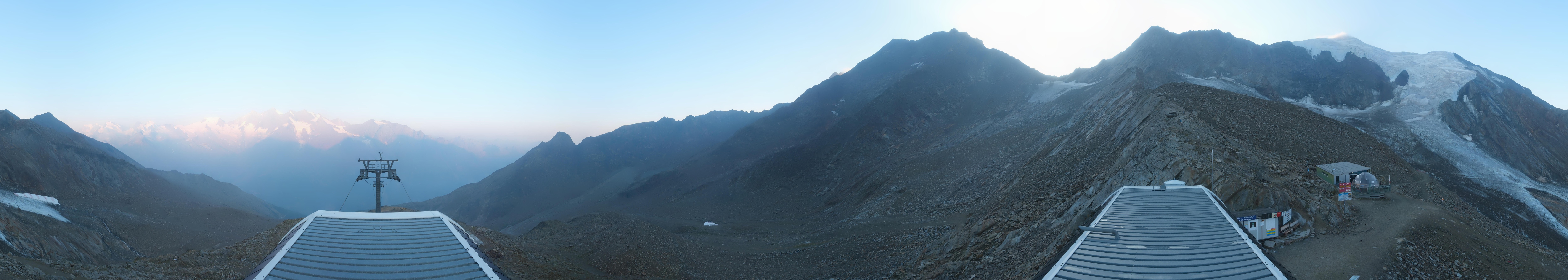 Archived image Webcam Top Station Hohsaas Gondola Saas-Grund
