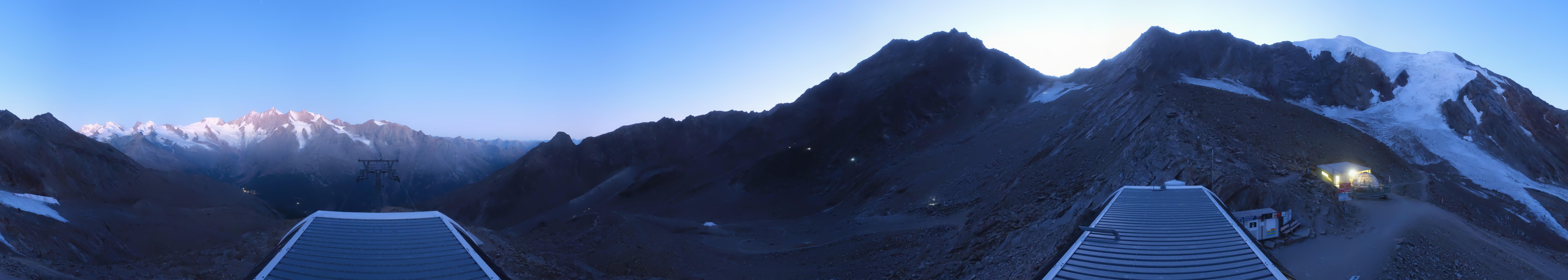 Archived image Webcam Top Station Hohsaas Gondola Saas-Grund