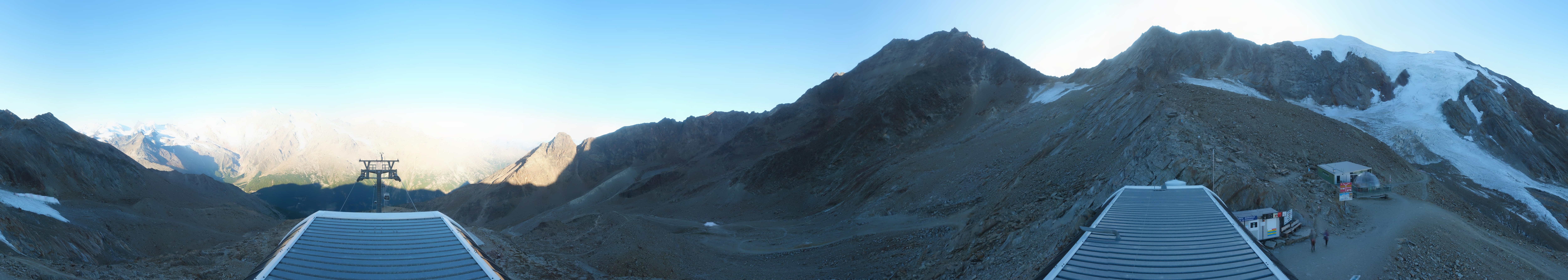 Archived image Webcam Top Station Hohsaas Gondola Saas-Grund