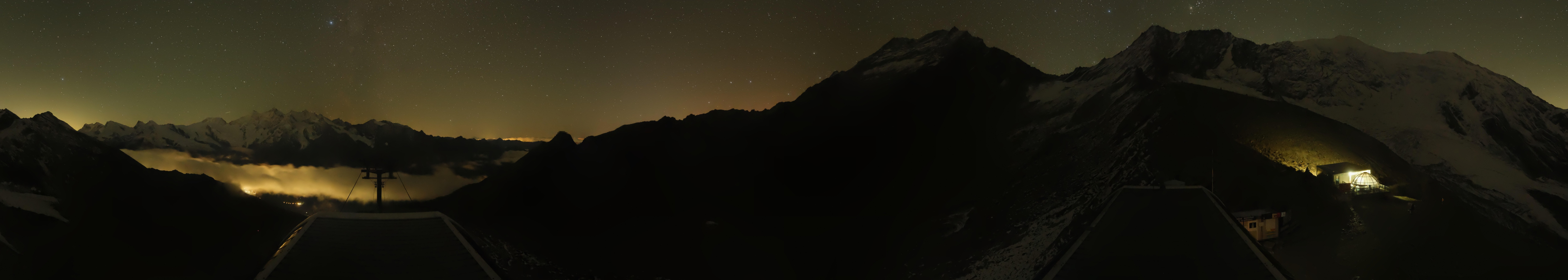 Archived image Webcam Top Station Hohsaas Gondola Saas-Grund
